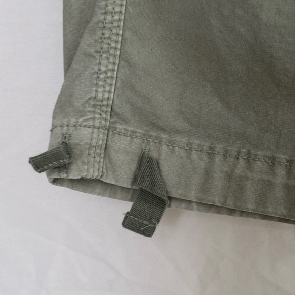 AMERICAN EAGLE | BAGGY JOGGER MILITARY FIELD STRETCH ARMY GREEN CARGO PANTS - Picture 11 of 12